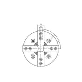 BH Hollow High Speed 4 Jaw Power Chuck - Big-tools Industrial Supply Tools for Metal Cutting